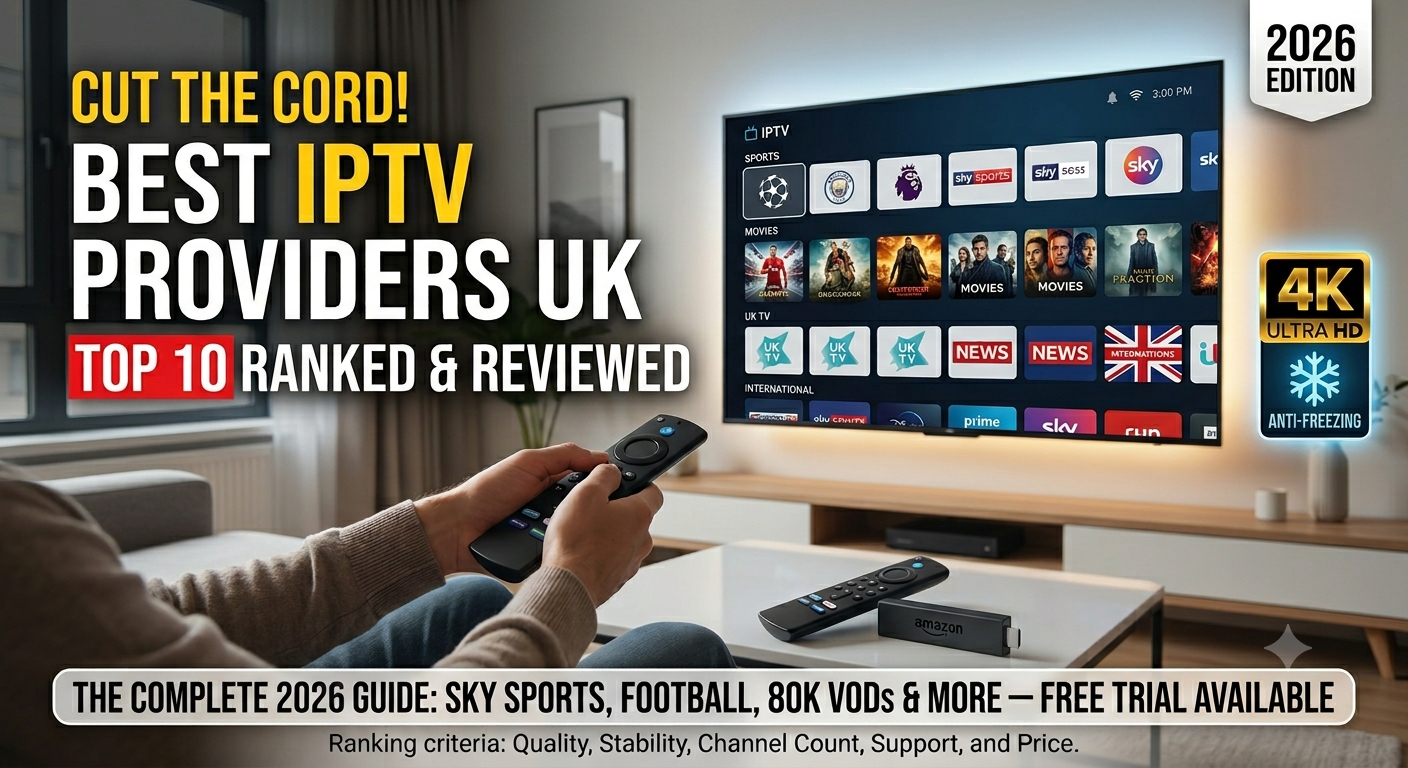 Best IPTV Provider UK- Top 10 ranked