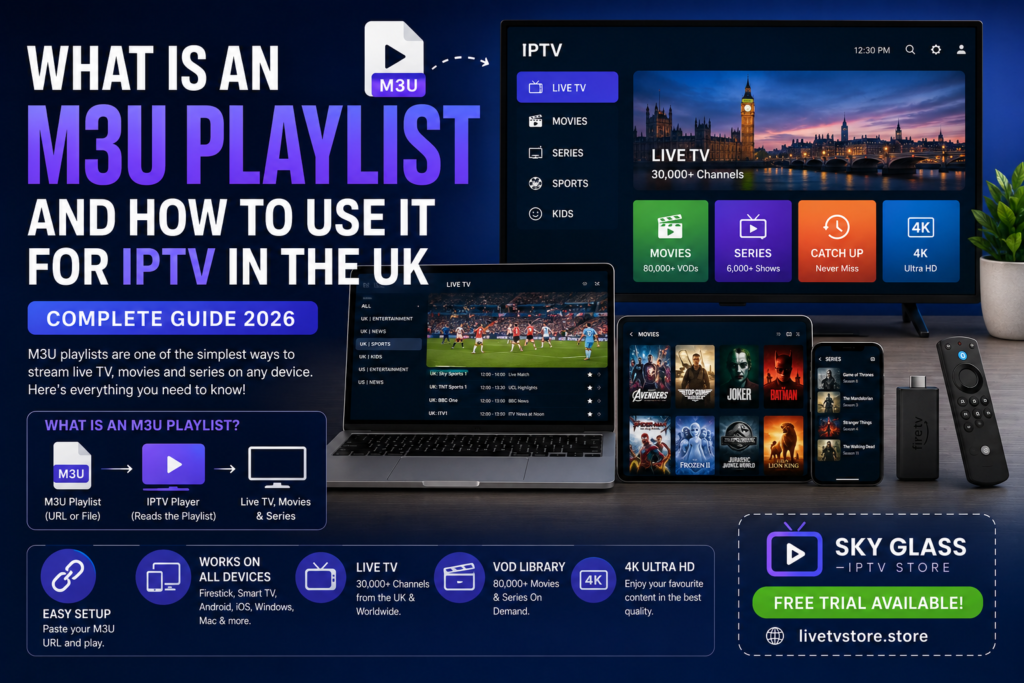 What Is an M3U Playlist and How to Use It for IPTV in the UK