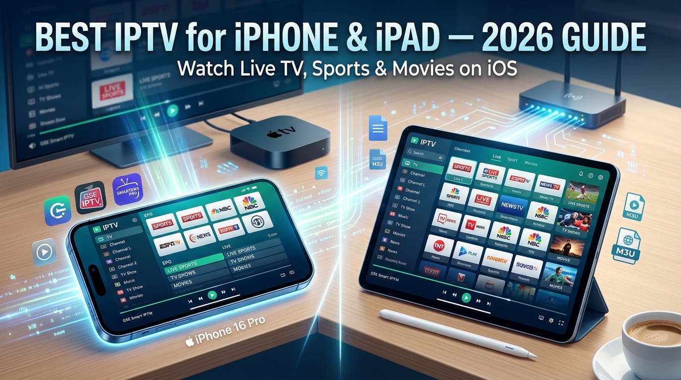 Best IPTV for iPhone & iPad - How to Watch Live TV on iOS in 2026