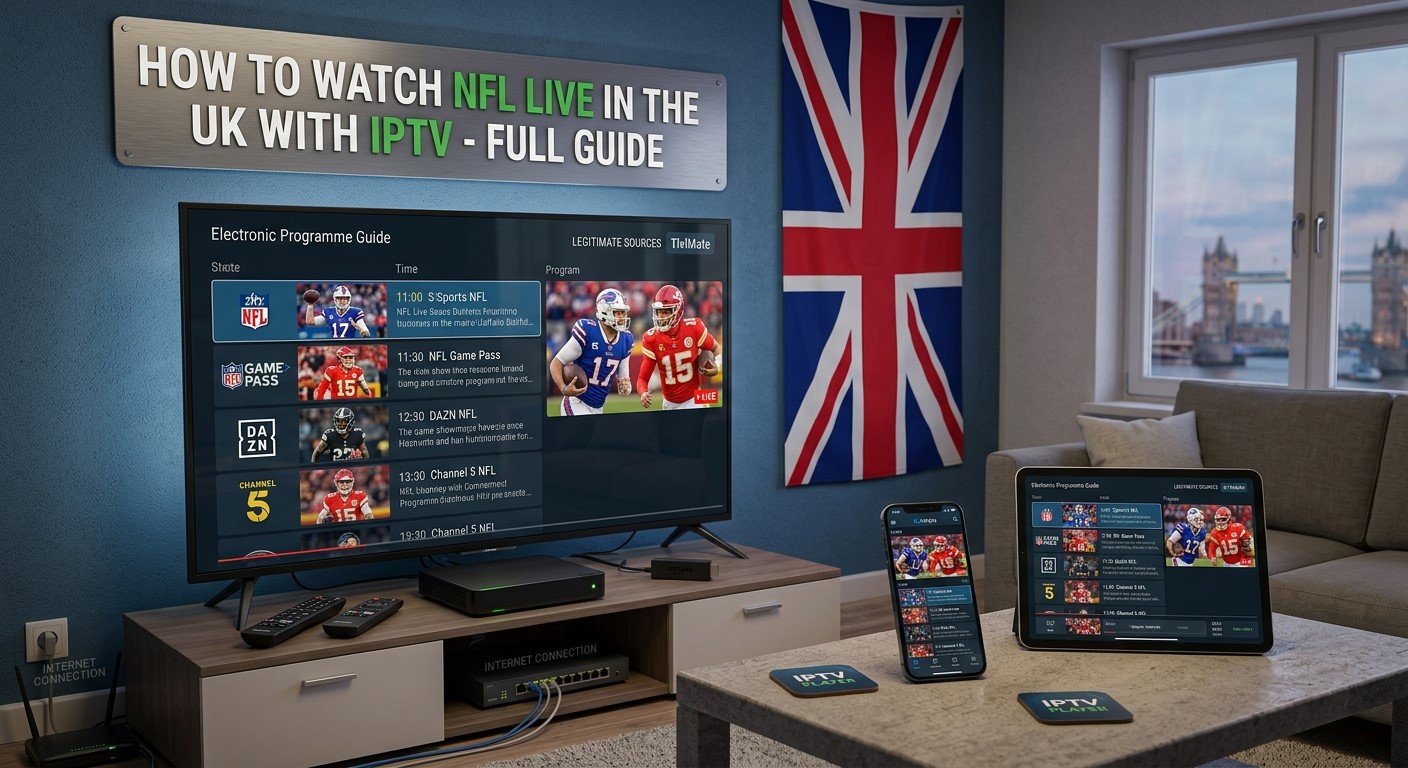 How to Watch NFL Live in the UK with IPTV – Full Guide